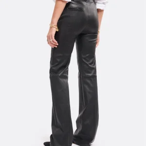 STOULS Pantalon Oswald Agneau Plongé Light Noir en vente 20