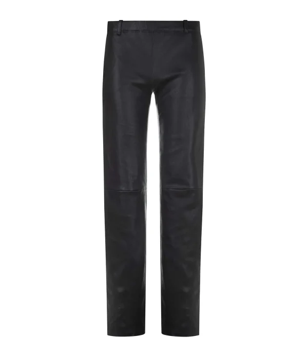 STOULS Pantalon Oswald Agneau Plongé Light Noir en vente 1