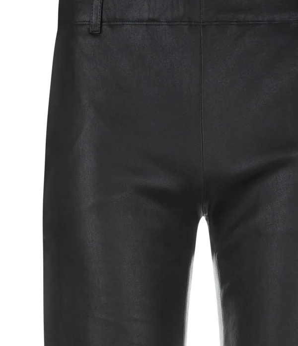 STOULS Pantalon Oswald Agneau Plongé Light Noir en vente 3