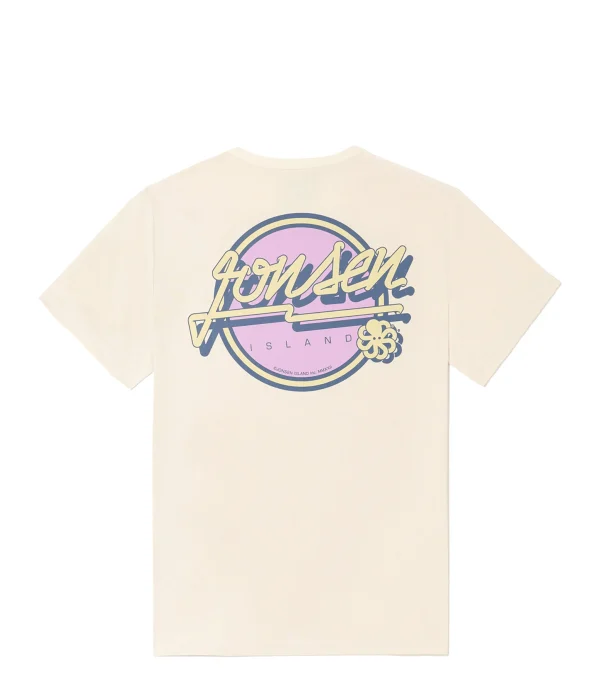 JONSEN ISLAND Tee-Shirt Classic Bubble Skate Crème magasin solde 3