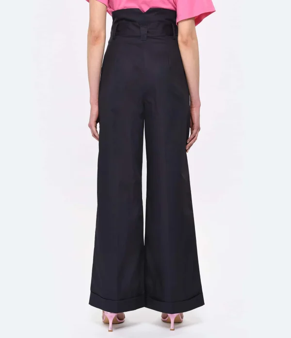 Officielle Tara Jarmon Pantalon Pyla Coton Nocturne 6