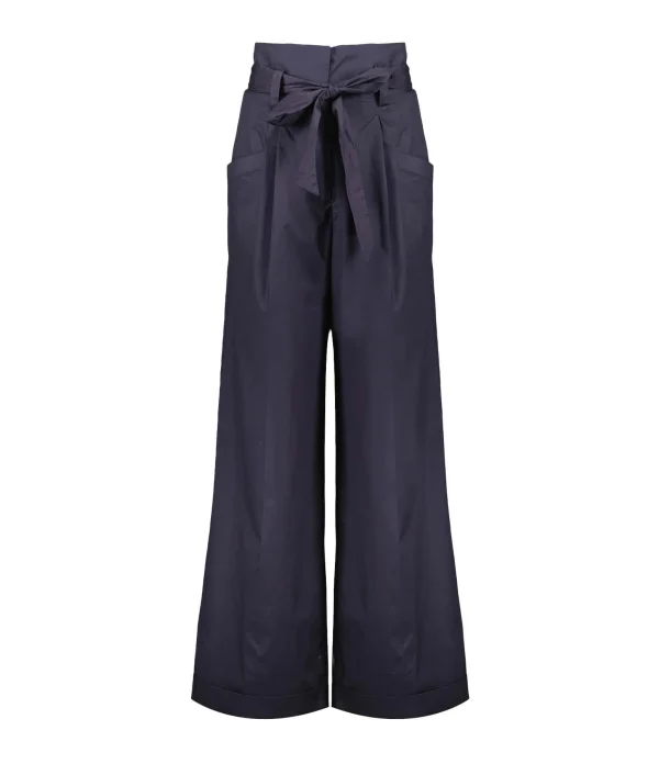 Officielle Tara Jarmon Pantalon Pyla Coton Nocturne 1