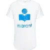 Paiement sécurisé MARANT ÉTOILE Tee-shirt Koldi Lin Blanc Bleu 7