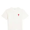 AMI Paris Tee-shirt Unisexe Ami De Cœur Coton Biologique Blanc Rouge Large choix en ligne 10