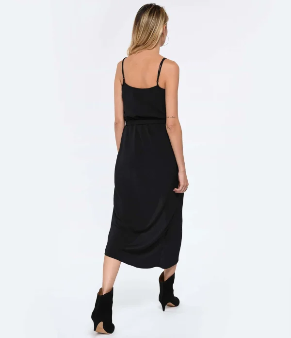 grande promotion Vanessa Bruno Robe Midi Thalyssa Noir 5