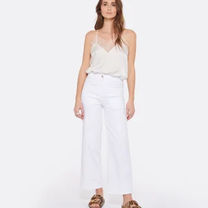 magasin solde Vanessa Bruno Pantalon Helias Coton Blanc 11