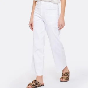 magasin solde Vanessa Bruno Pantalon Helias Coton Blanc 13