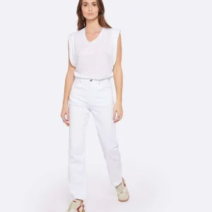 Vanessa Bruno Jean Timael Coton Denim Blanc nouveau produit 11