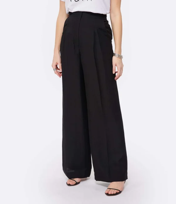 soldes ligne Vanessa Bruno Pantalon Aciano Noir 6