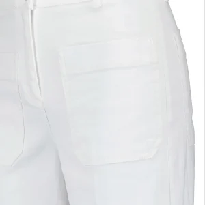 magasin solde Vanessa Bruno Pantalon Helias Coton Blanc 9