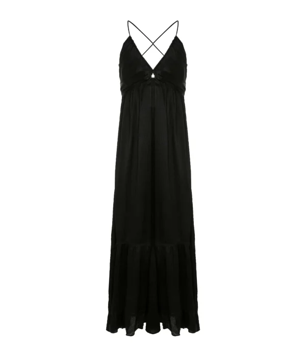 mode pas chere Vanessa Bruno Robe Longue Alexandra Noir 1