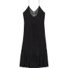 IRO Robe Midi Cliff Soie Noir Satisfait ou Remboursé 16