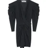 IRO Robe Luca Lurex Noir design à la mode 11