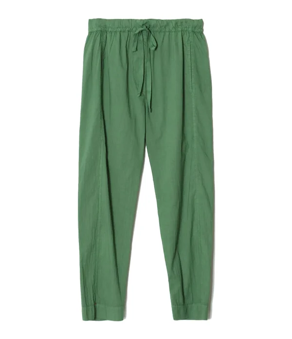 De Qualité XIRENA Pantalon Fin Draper Coton Vert 1