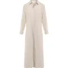 XIRENA Robe Longue Boden Coton Beige Nouvelle Collection 16