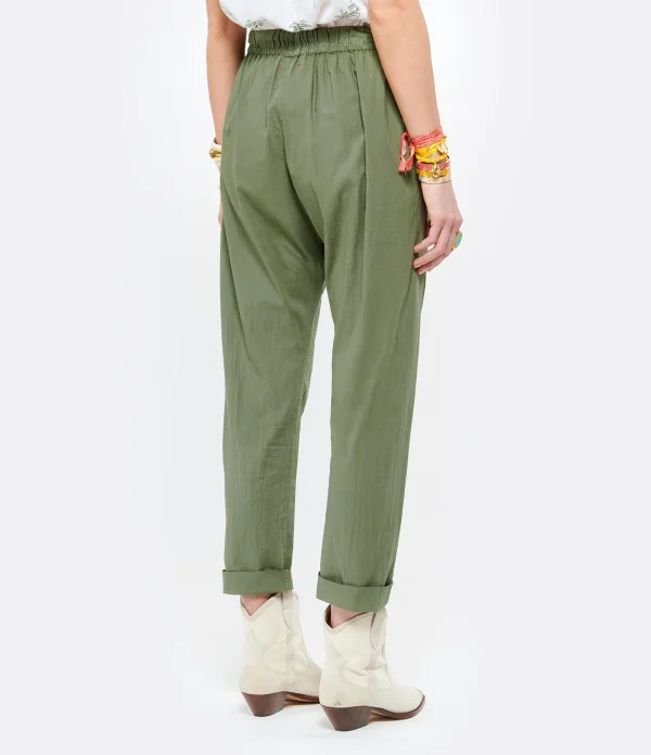 france en ligne XIRENA Pantalon Fin Draper Coton Vert Olive 6