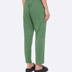 De Qualité XIRENA Pantalon Fin Draper Coton Vert 9