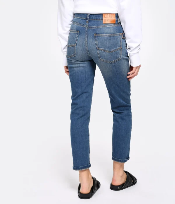 Zadig & Voltaire Jean Mamma Denim Coton Bleu grande qualité 5