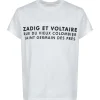 marque pas cher Zadig & Voltaire Tee-shirt Zoe ZV Address Coton Blanc 22