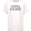 magasin Zadig & Voltaire Tee-shirt Omma ZV Coton Rose Pastel 17