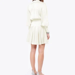 Paris Zimmermann Robe Wrap Soie Crème 12