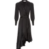 Zimmermann Robe Wrap Soie Noir achetez 8